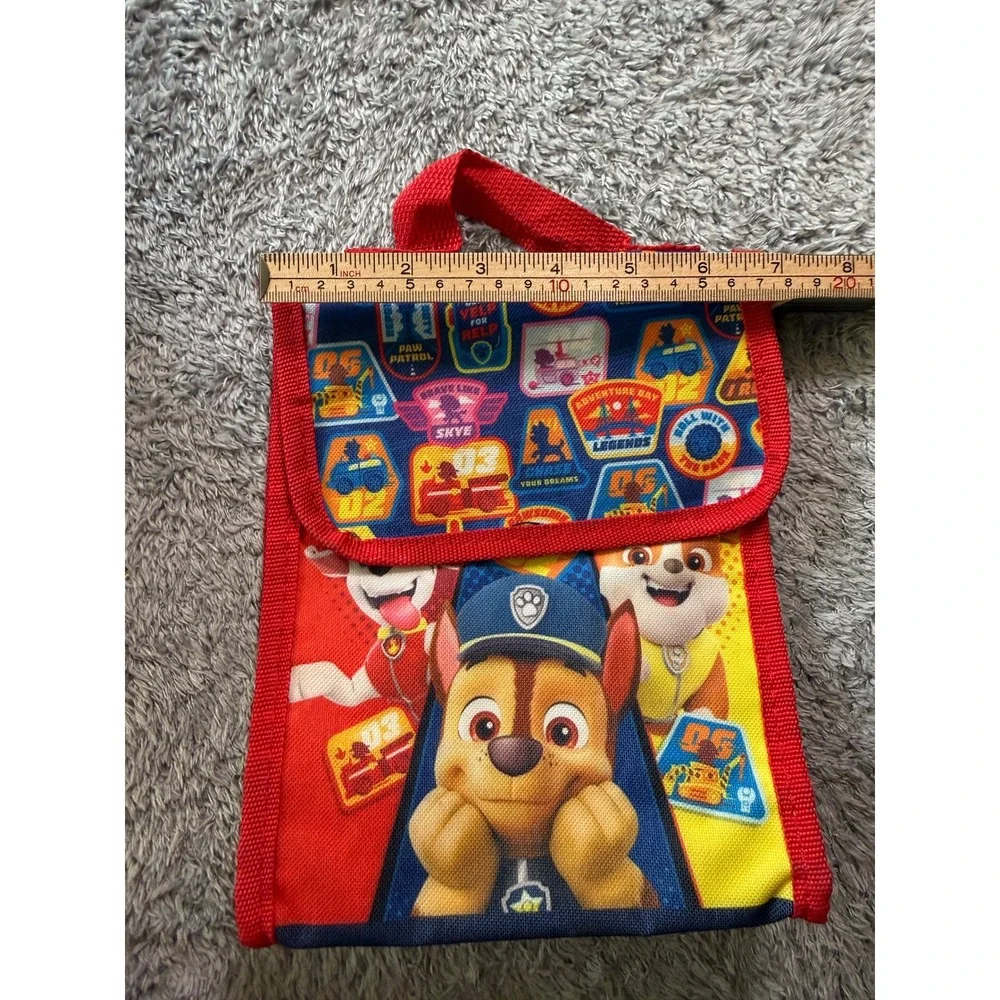 Bioworld Boys Paw Patrol Chase Marshall Lunch Bag Small Red Blue Insulated